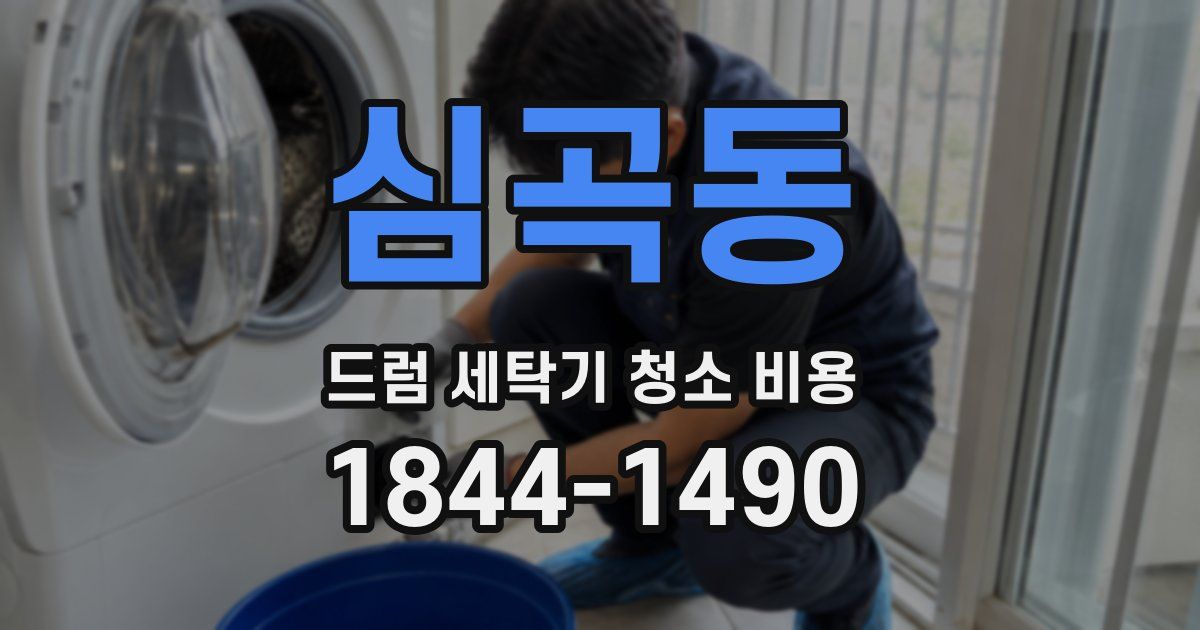 심곡동 드럼 세탁기 청소 비용