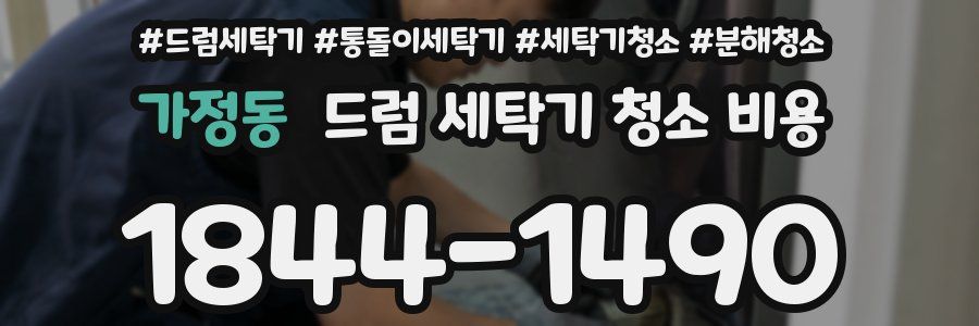 가정동 드럼 세탁기 청소 비용