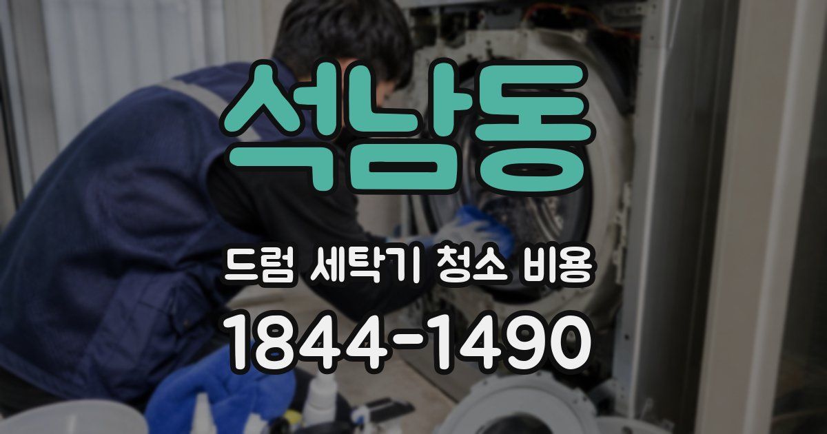석남동 드럼 세탁기 청소 비용