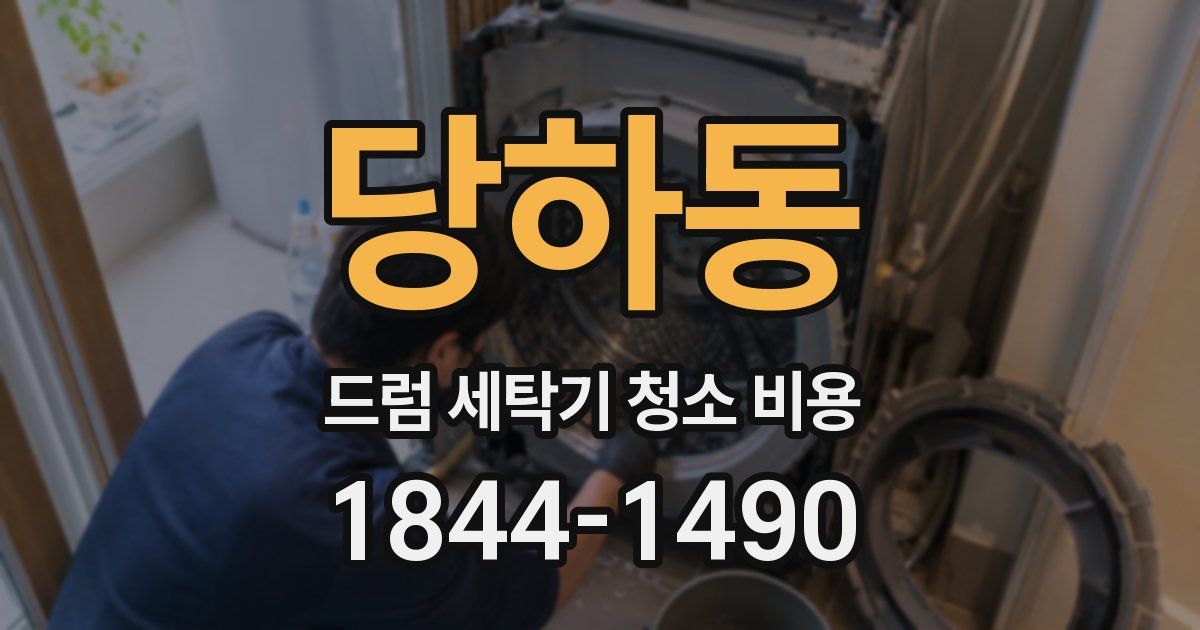 당하동 드럼 세탁기 청소 비용