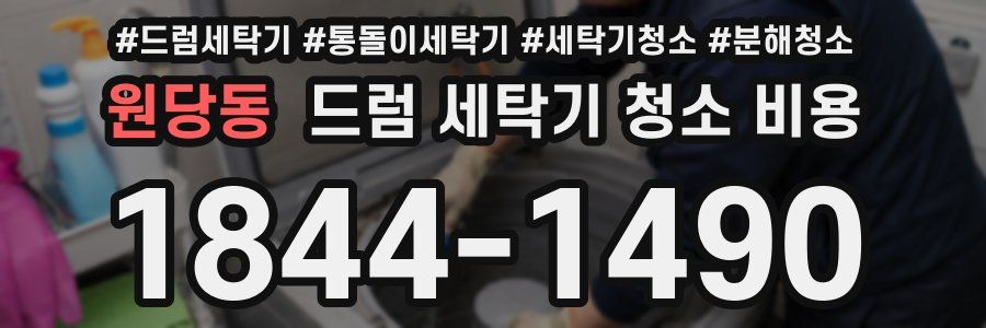 원당동 드럼 세탁기 청소 비용