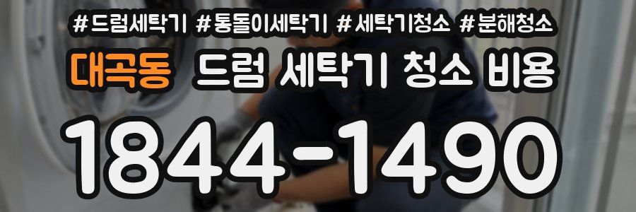 대곡동 드럼 세탁기 청소 비용