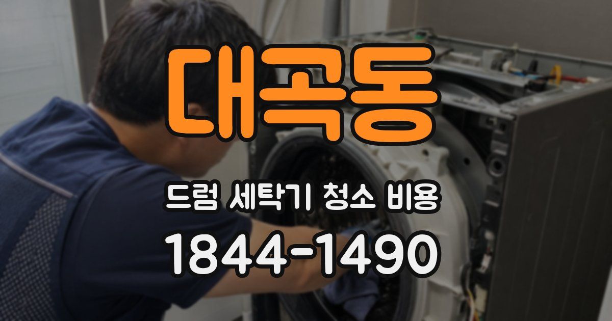 대곡동 드럼 세탁기 청소 비용