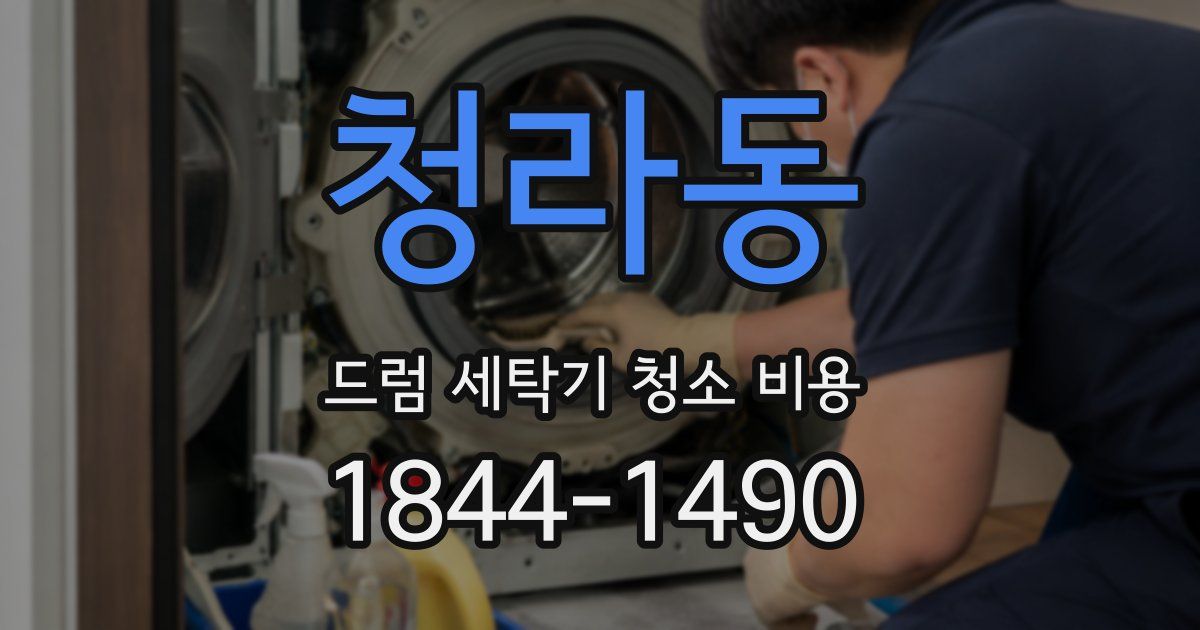 청라동 드럼 세탁기 청소 비용