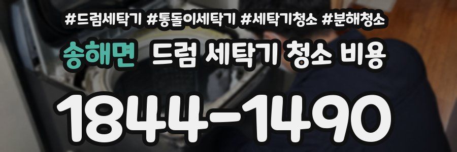 송해면 드럼 세탁기 청소 비용