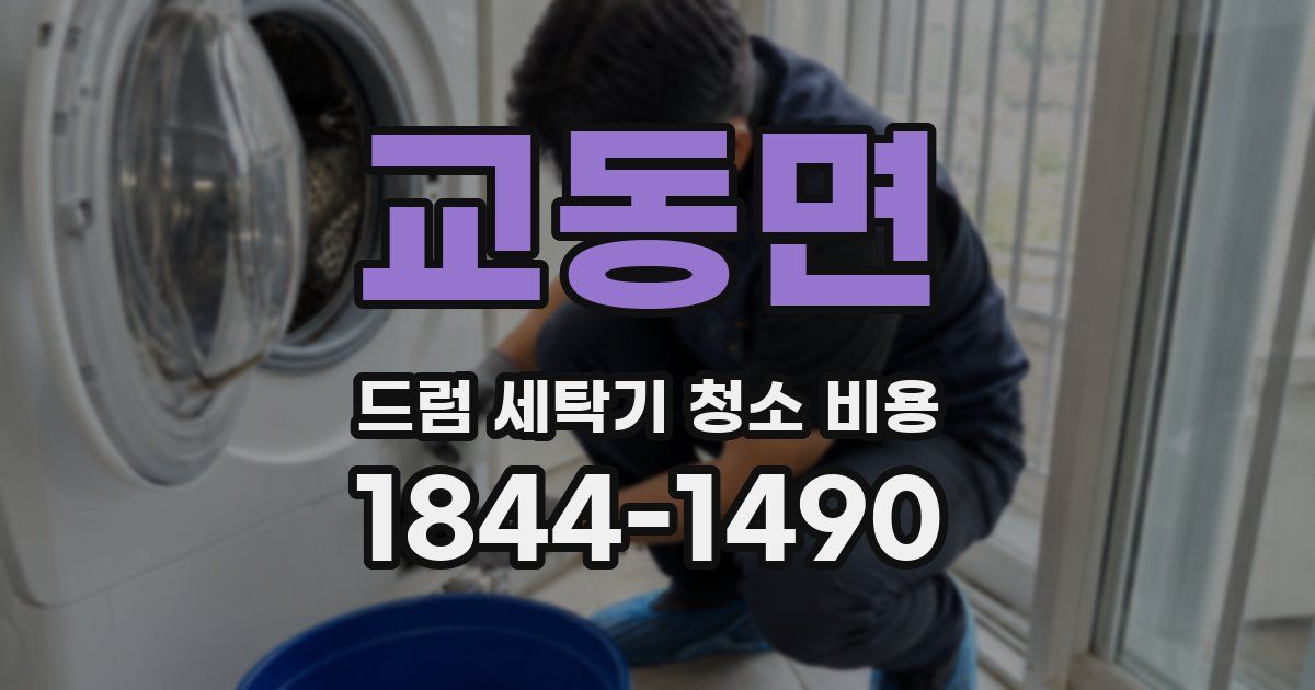 교동면 드럼 세탁기 청소 비용
