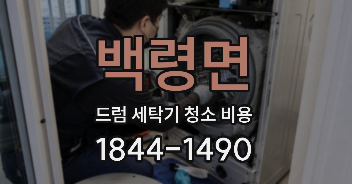 백령면 드럼 세탁기 청소 비용