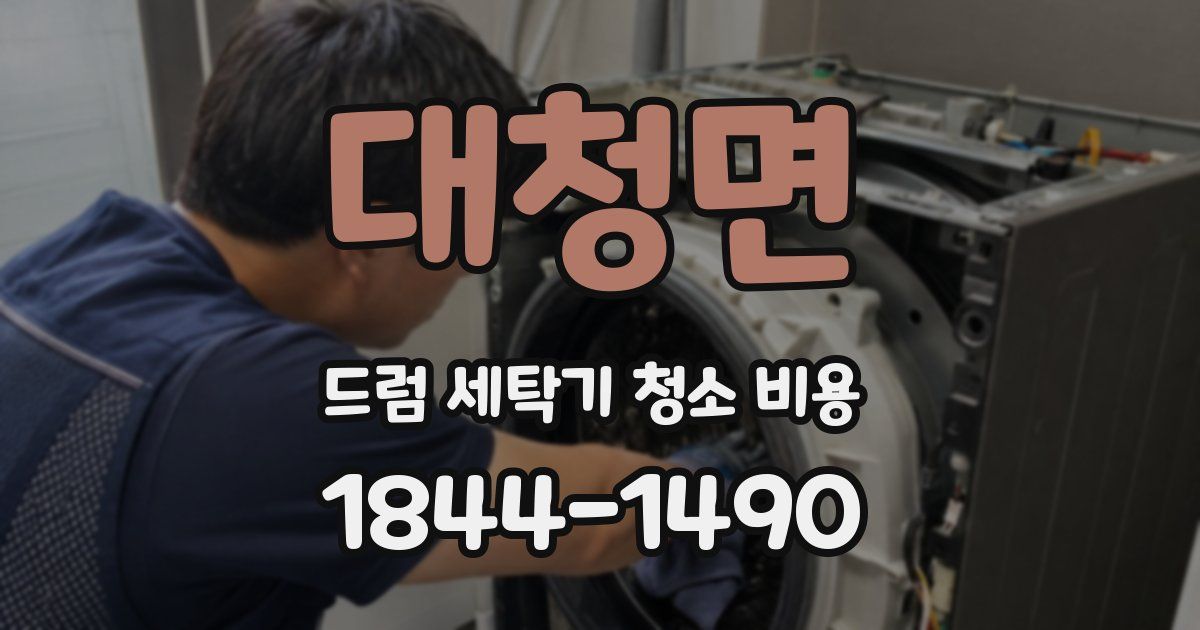 대청면 드럼 세탁기 청소 비용