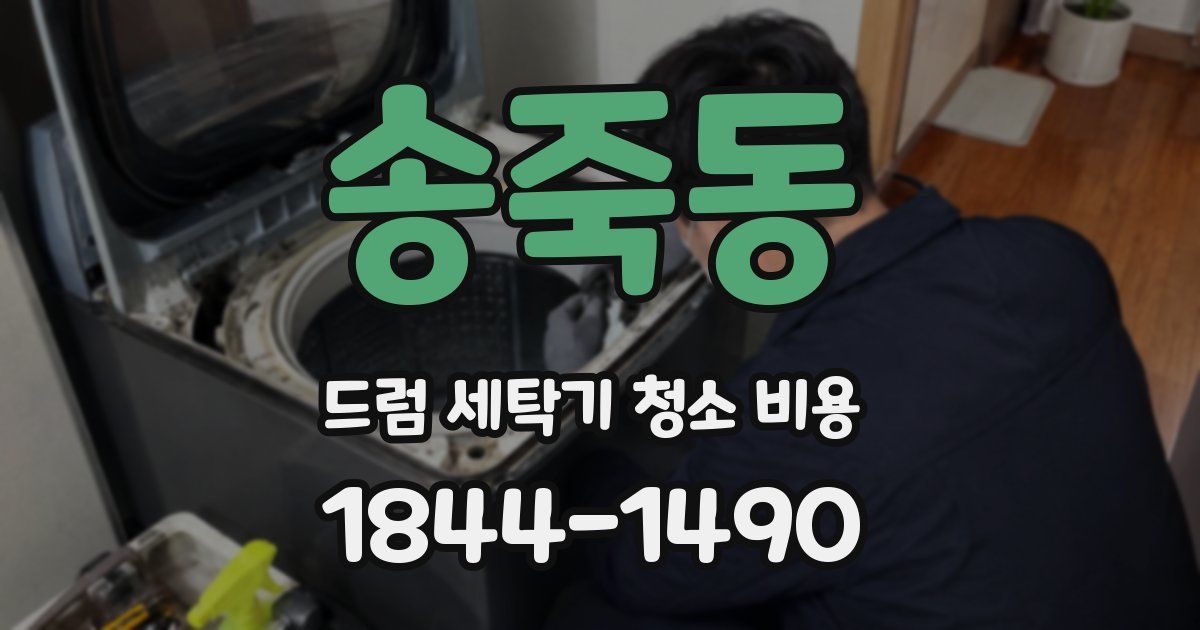 송죽동 드럼 세탁기 청소 비용