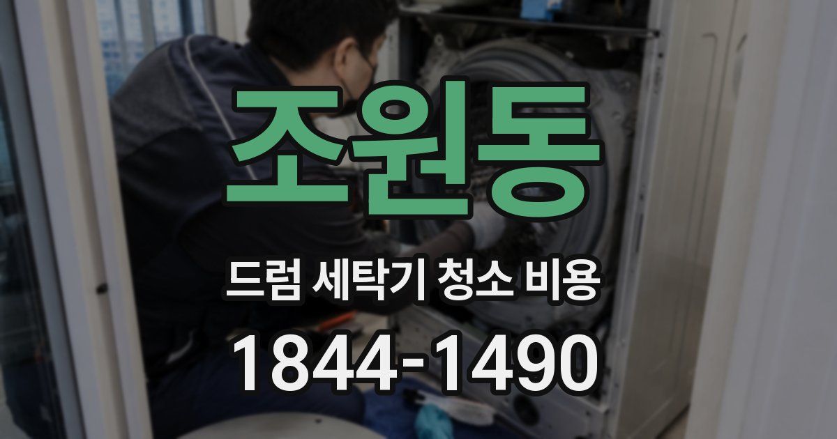 조원동 드럼 세탁기 청소 비용
