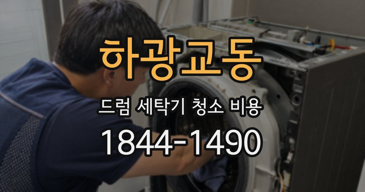 하광교동 드럼 세탁기 청소 비용