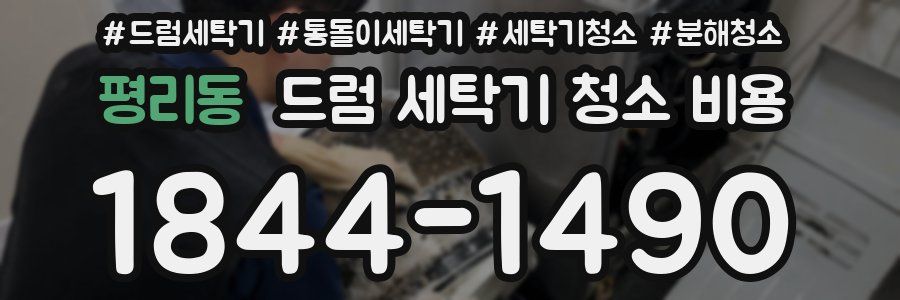 평리동 드럼 세탁기 청소 비용