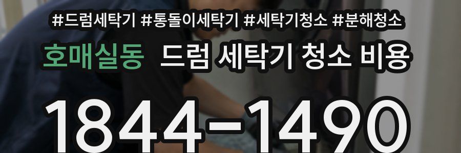 호매실동 드럼 세탁기 청소 비용