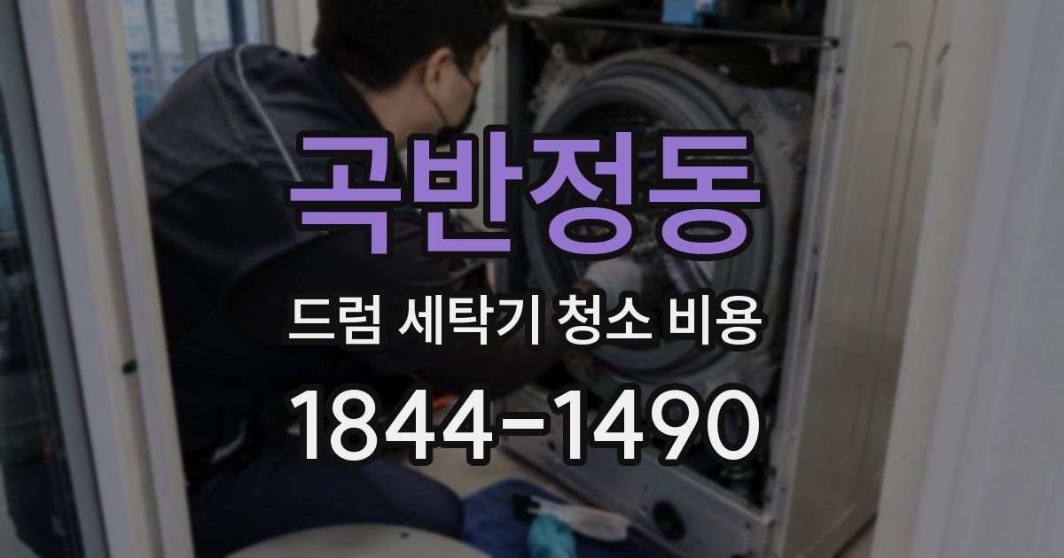 곡반정동 드럼 세탁기 청소 비용