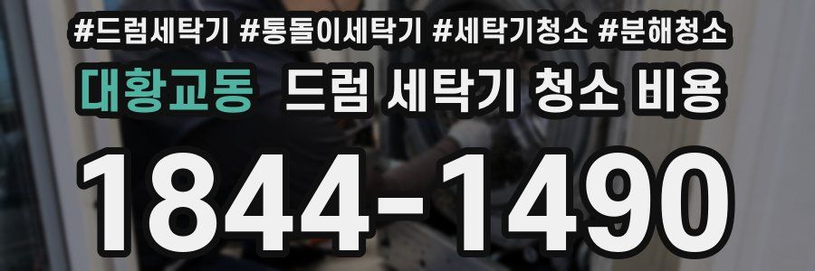 대황교동 드럼 세탁기 청소 비용