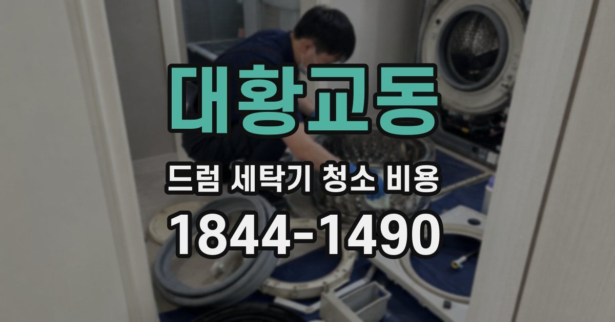 대황교동 드럼 세탁기 청소 비용
