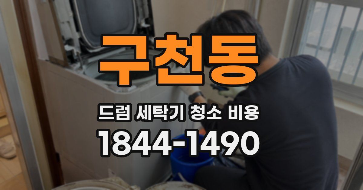 구천동 드럼 세탁기 청소 비용