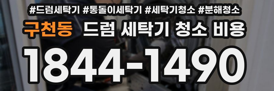 구천동 드럼 세탁기 청소 비용