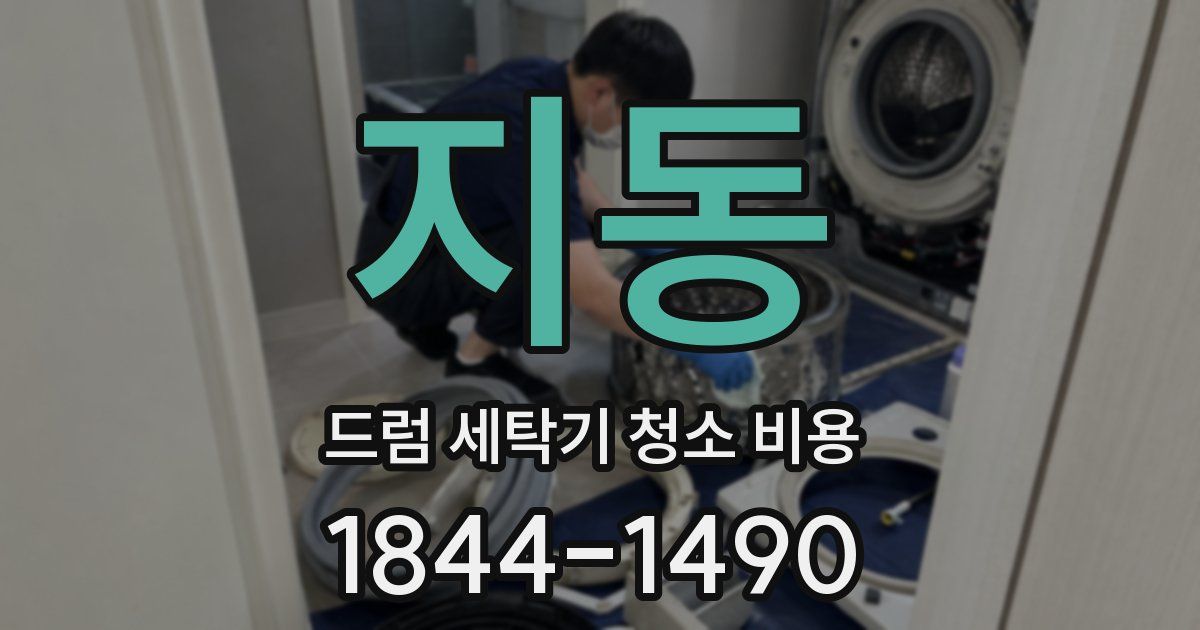 지동 드럼 세탁기 청소 비용