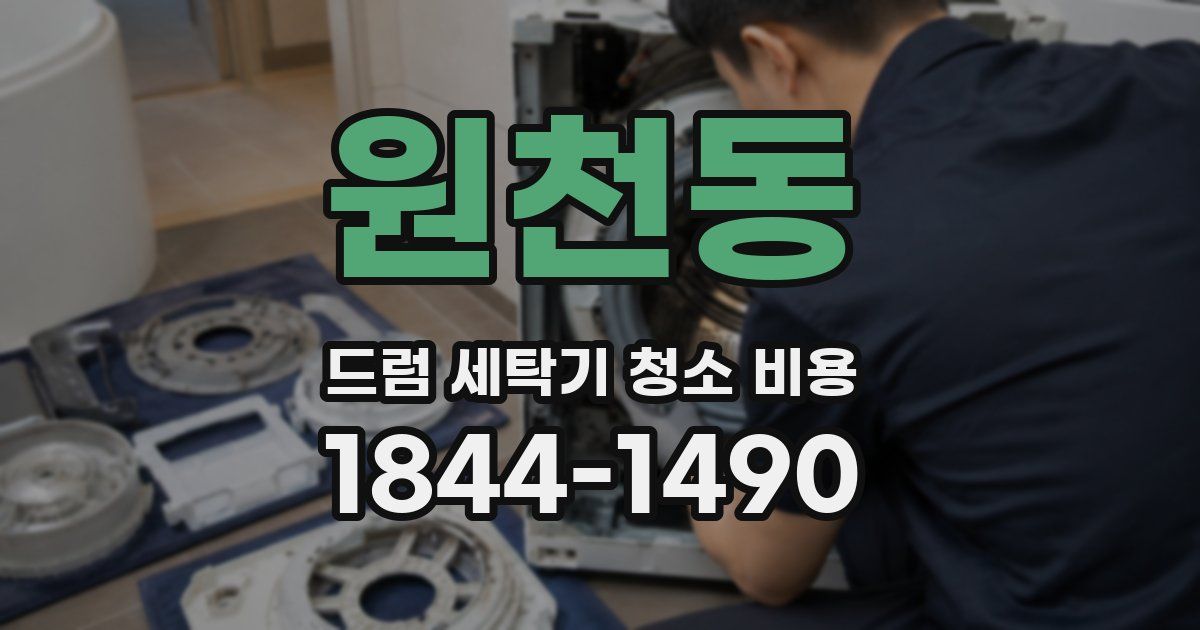 원천동 드럼 세탁기 청소 비용
