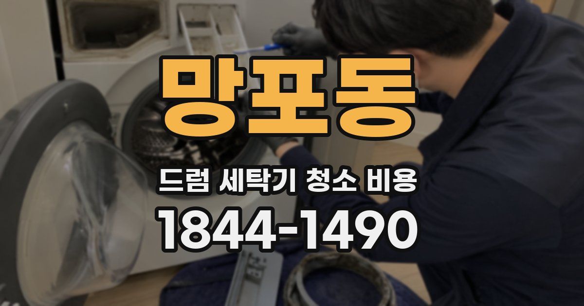 망포동 드럼 세탁기 청소 비용