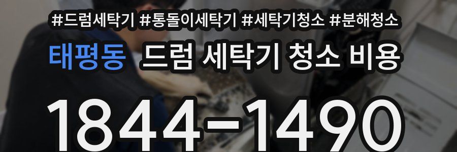 태평동 드럼 세탁기 청소 비용