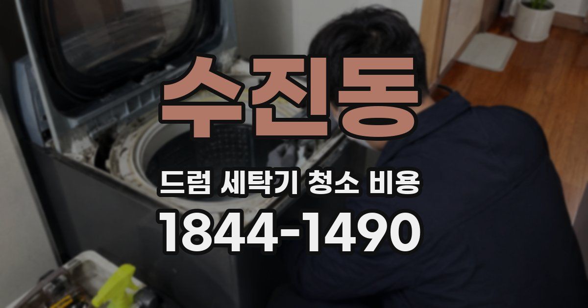 수진동 드럼 세탁기 청소 비용