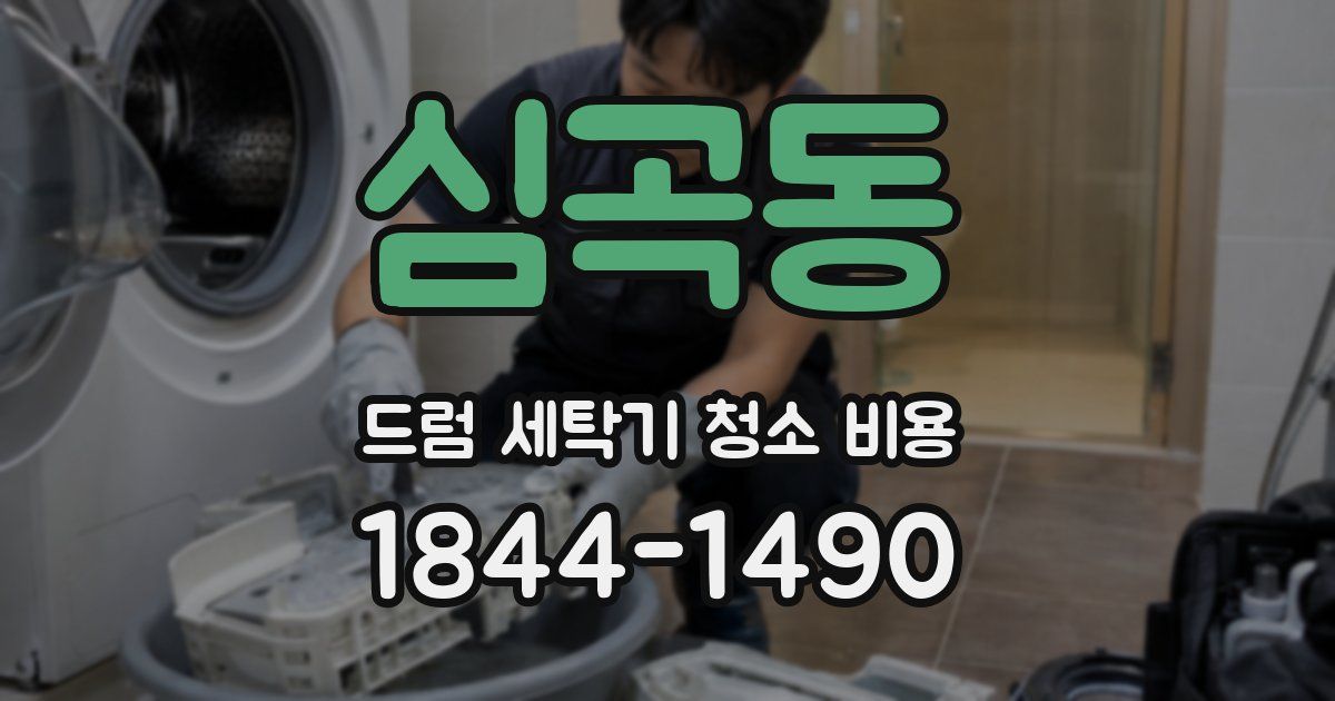 심곡동 드럼 세탁기 청소 비용