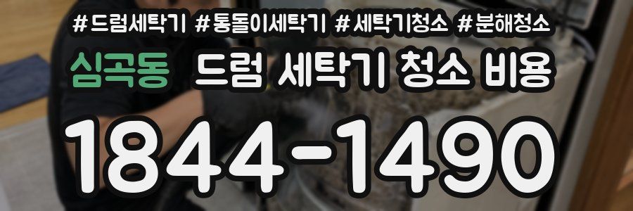 심곡동 드럼 세탁기 청소 비용