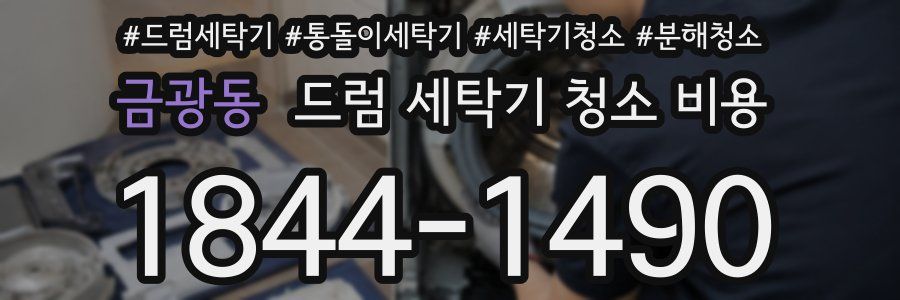 금광동 드럼 세탁기 청소 비용