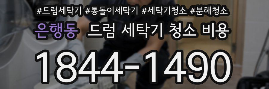 은행동 드럼 세탁기 청소 비용