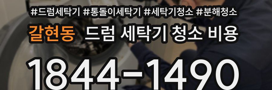 갈현동 드럼 세탁기 청소 비용