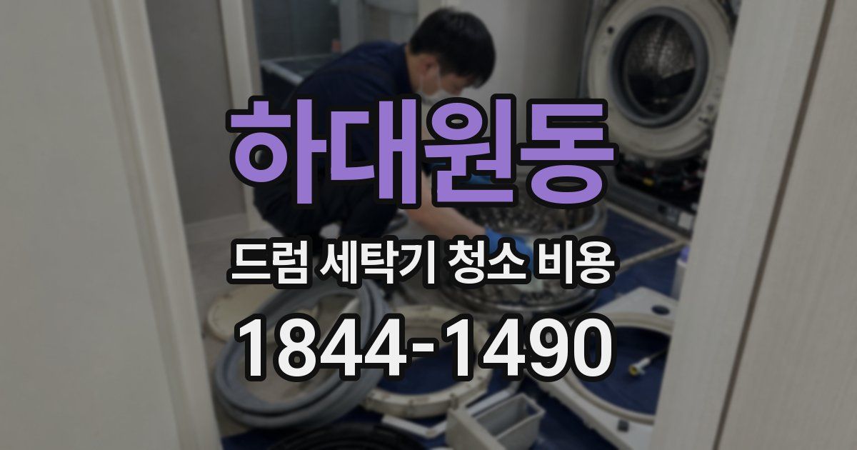 하대원동 드럼 세탁기 청소 비용