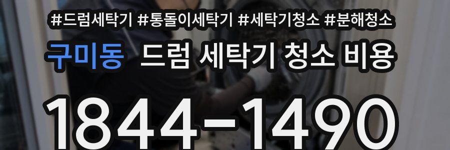 구미동 드럼 세탁기 청소 비용