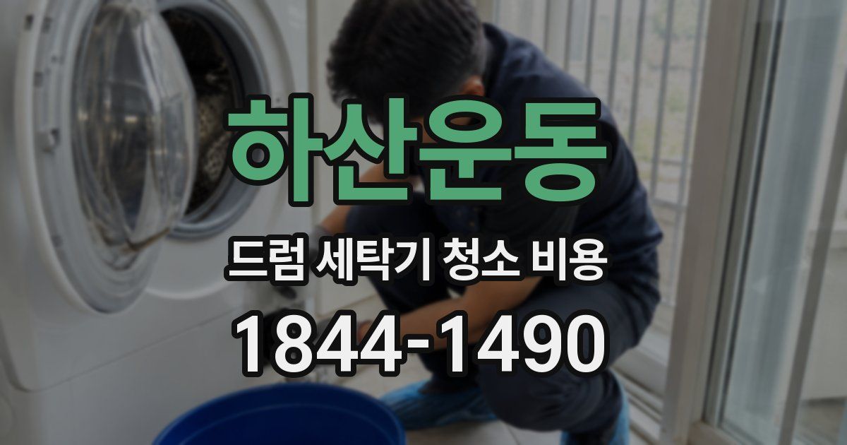 하산운동 드럼 세탁기 청소 비용