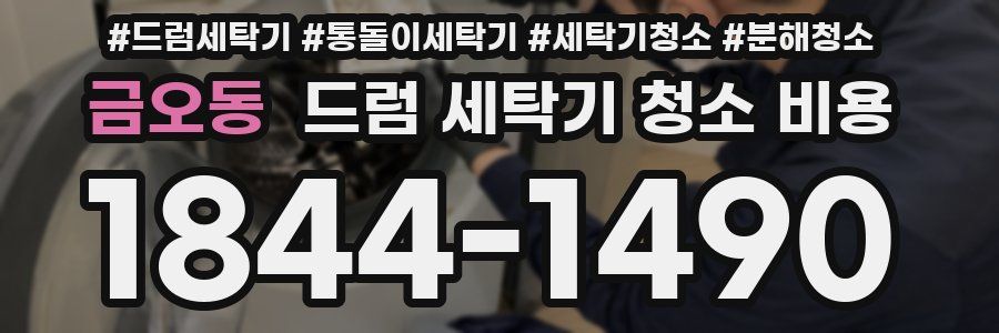 금오동 드럼 세탁기 청소 비용