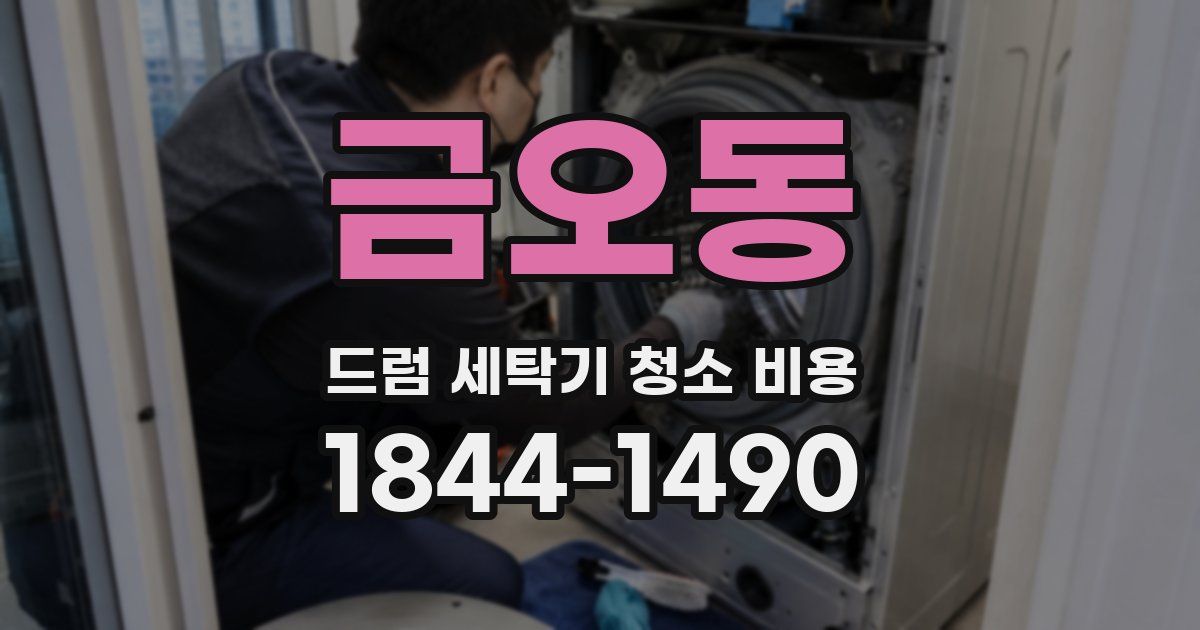 금오동 드럼 세탁기 청소 비용