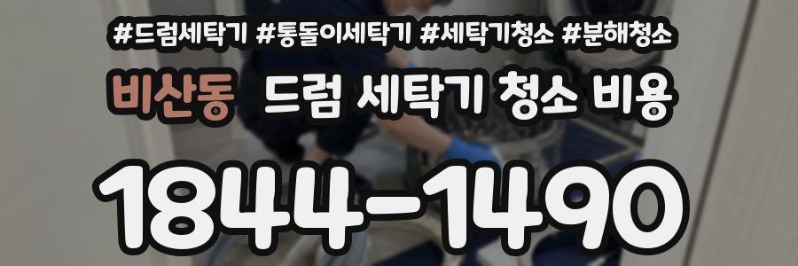비산동 드럼 세탁기 청소 비용