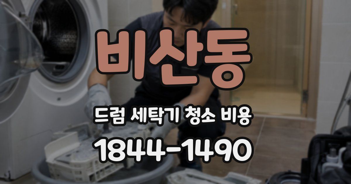 비산동 드럼 세탁기 청소 비용
