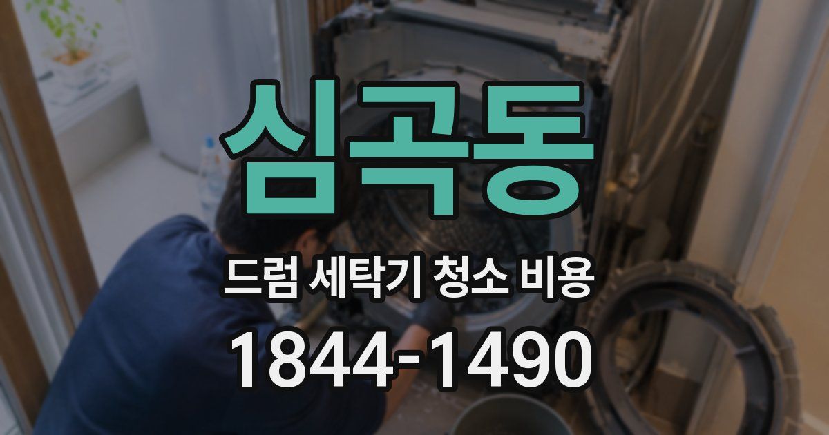 심곡동 드럼 세탁기 청소 비용