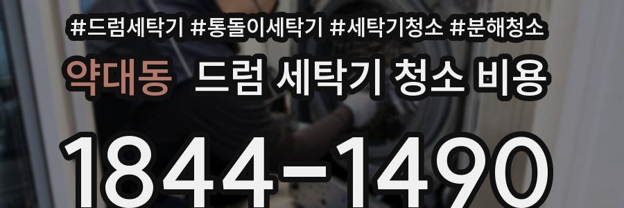 약대동 드럼 세탁기 청소 비용