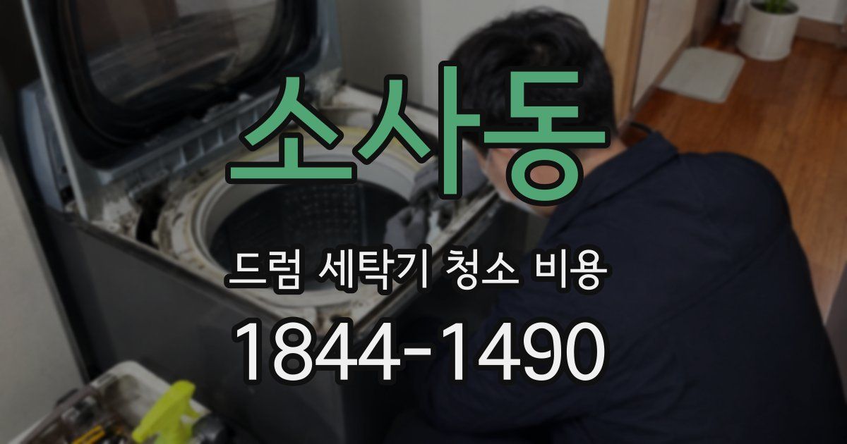 소사동 드럼 세탁기 청소 비용