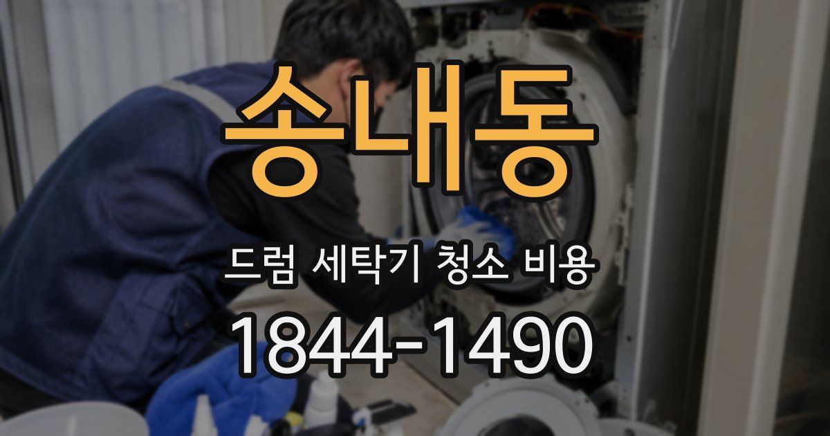 송내동 드럼 세탁기 청소 비용