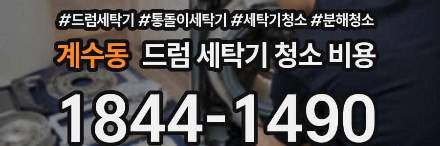 계수동 드럼 세탁기 청소 비용