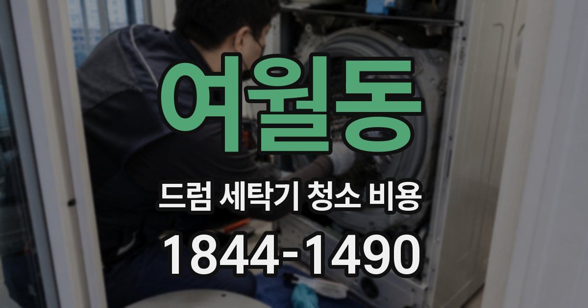 여월동 드럼 세탁기 청소 비용