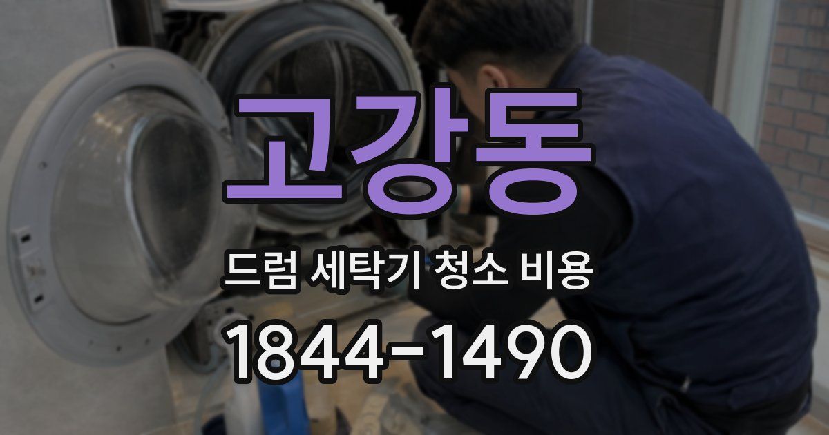 고강동 드럼 세탁기 청소 비용