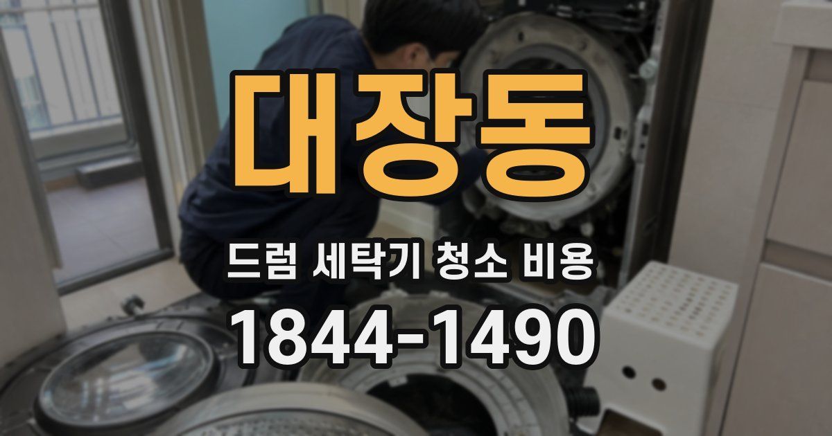 대장동 드럼 세탁기 청소 비용