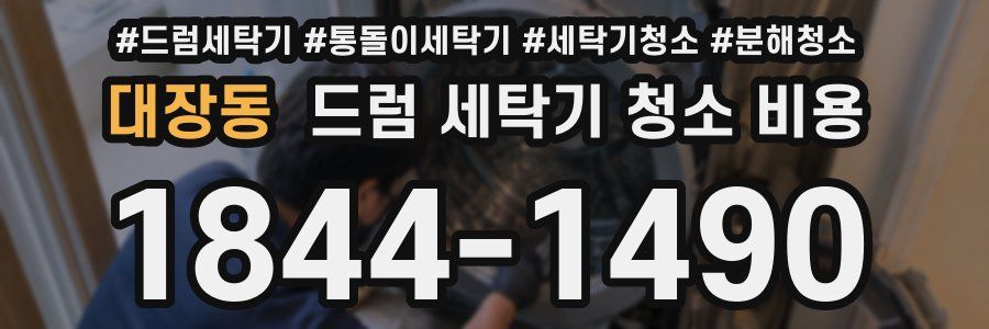 대장동 드럼 세탁기 청소 비용