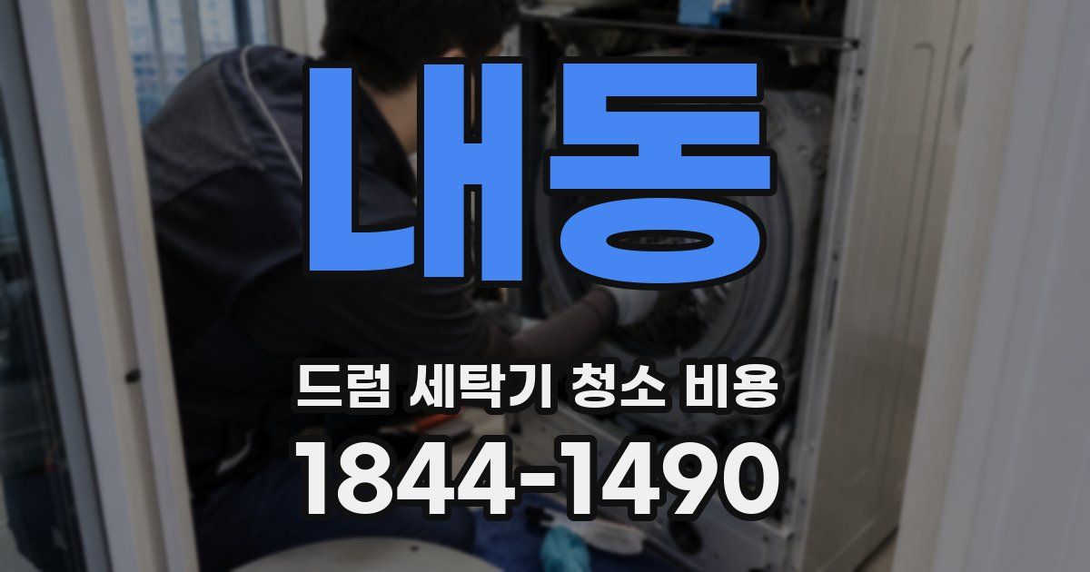 내동 드럼 세탁기 청소 비용