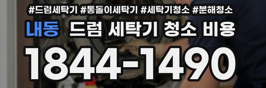 내동 드럼 세탁기 청소 비용